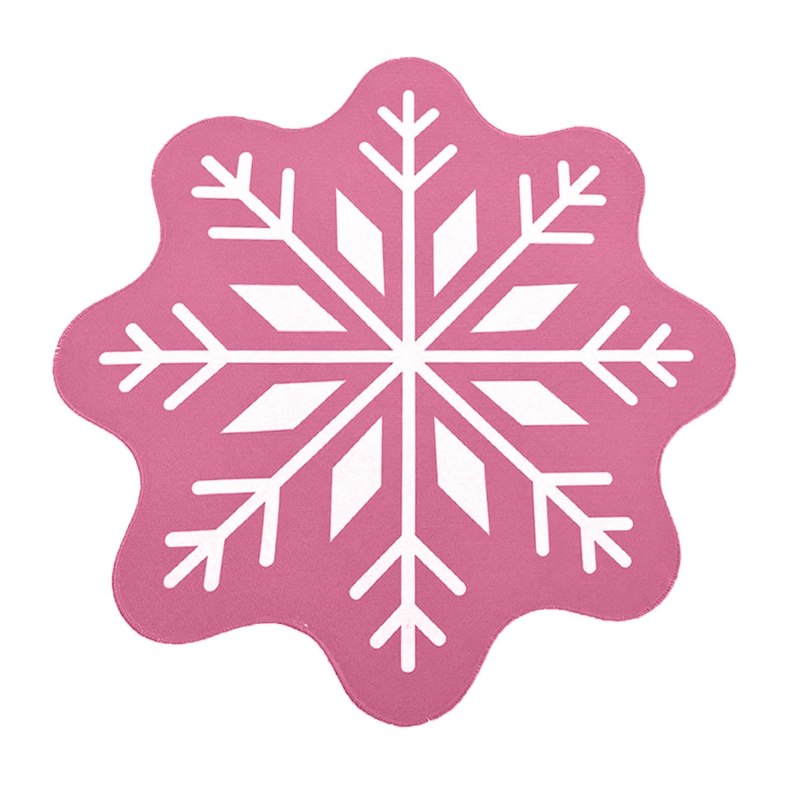 Carotoe H Floor Pad Snowflake Shape Decorative And Functional Christmas Bat Mat Wit Hig Water Absorbency And Slip Resistant Bathroom Absorbent Rug