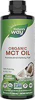 Nature's Way Organic MCT Oil C8 C10, 16oz Keto Paleo Brain Body Fuel from Coconuts, Non-GMO Certified