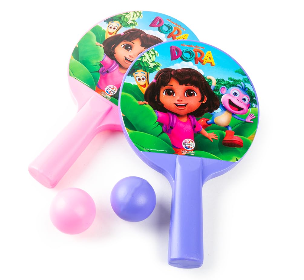 Ratna's Dora Table Tennis Junior Set, 2 Rackets and 2 Balls, Outdoor & Indoor Sports Games for Kids 3+ Years-image-26