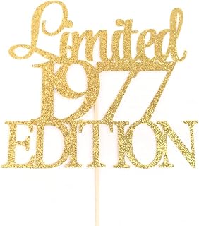 Atelier Elegance Limited 1977 Edition Cake Topper, 45th Birthday Cake Topper, 45 Anniversary Topper