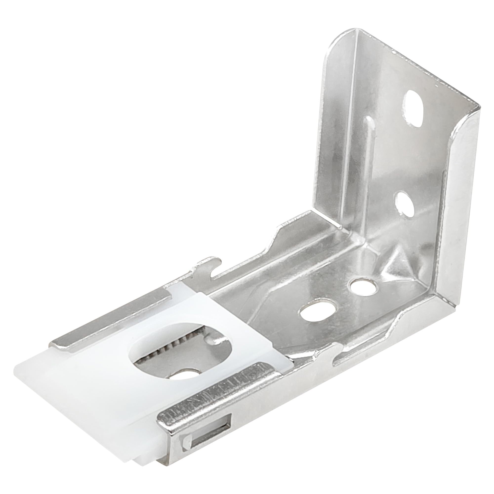 Lhuiddh Silver 10 Pcs L-Shaped Blind Brackets For Venetian & Roman Blinds,Curtain Track Bracket For 38Mm Headrail Channel