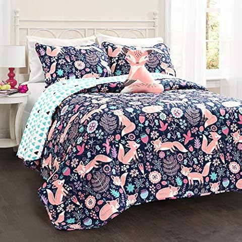 Lush Decor Pixie Fox Quilt Set Cover