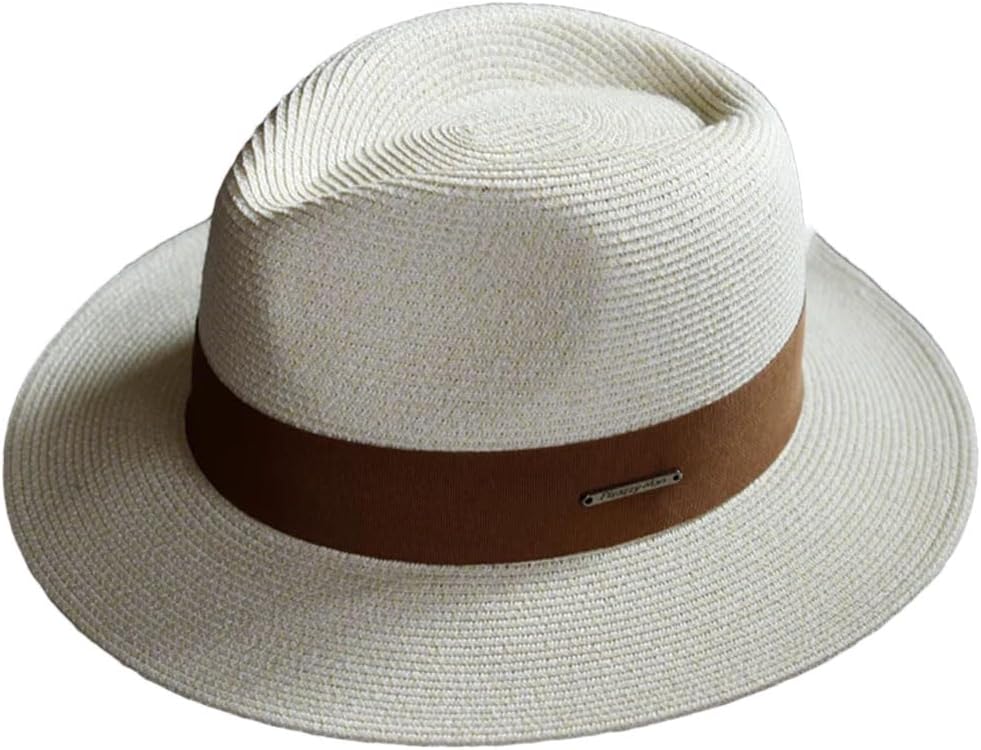 Men's Panama Straw Cap Four Seasons Hat Top Cap Jazz Cap