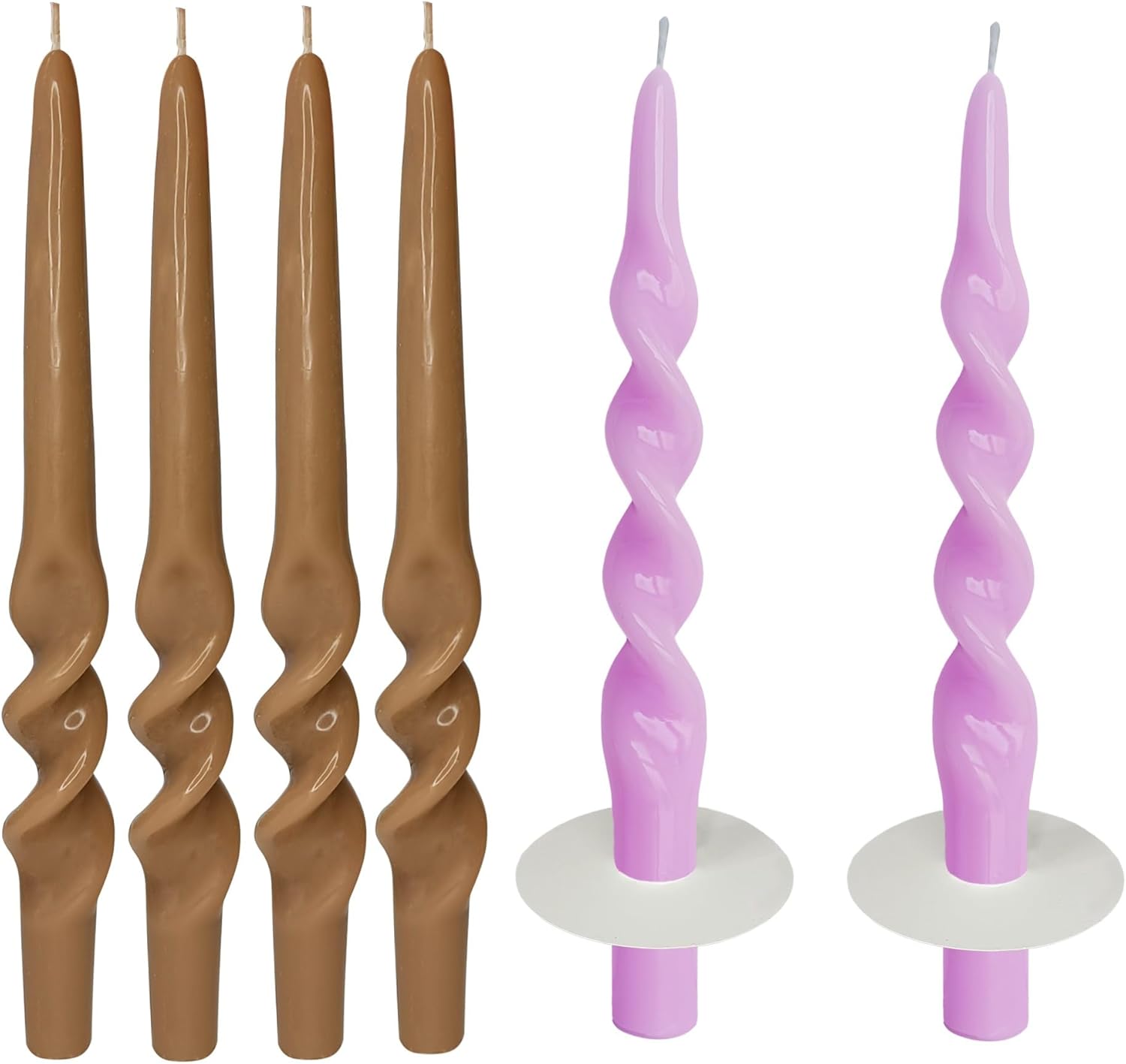 Spiral Taper Candle Tall Twisted Candlesticks Candle Sticks Long Tapered Candle Unscented Candles for Holiday Wedding Party Home Decoration