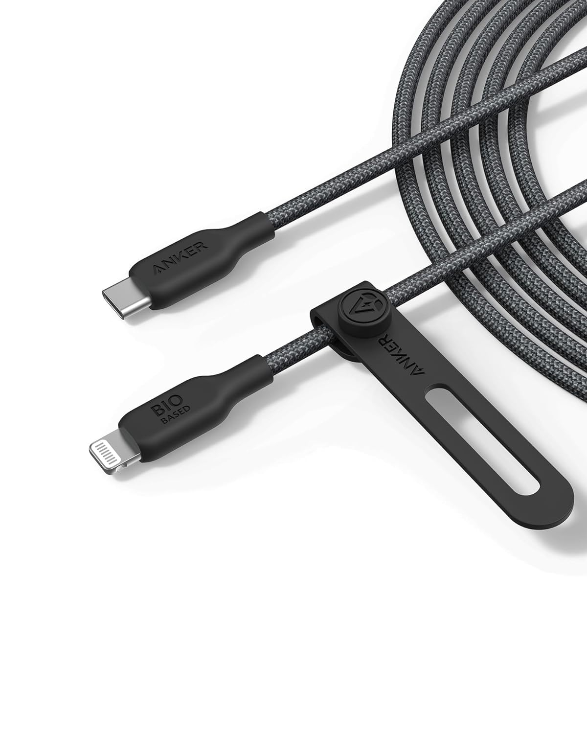 Anker USB-C to Lightning Cable, 10ft Bio-Nylon (Phantom Black), MFi Certified, Fast Charging for iPhone 14 Plus/Pro/13/12/11/X/XS/XRClimatePartner certified