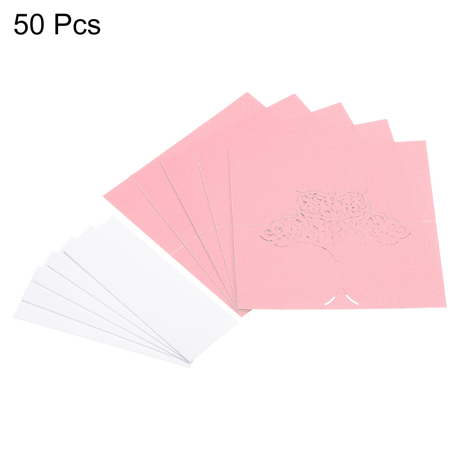 Uxcell Table Name Place Cards,50Pcs Hollow Butterfly Cut Design Blank...