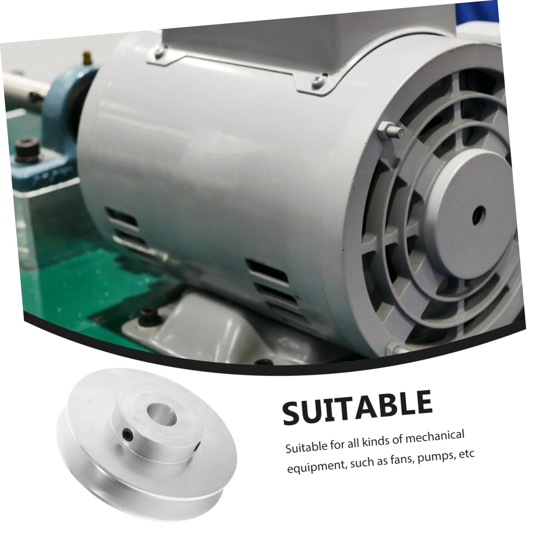 Puleggia a v Singola in Alluminio Ø80mm Foro 14mm Per Trasmissione a Cinghia Trapezoidale Puleggia Motore Per Macchinari Industriali Scanalatura Per Ventilatori e Pompe