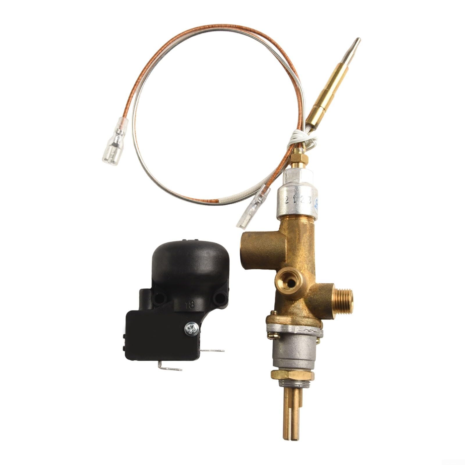 Kit di riparazione a gas per riscaldatori da patio, sonda a termocoppia e dispositivo di protezione contro la fiamma, per riscaldatori a propano da tavolo a cupola, riscaldatori da terra