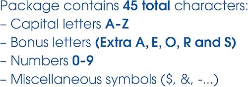 Miniatura 2 de Cosco 098162 - Plantilla (3.0in), diseño de letras