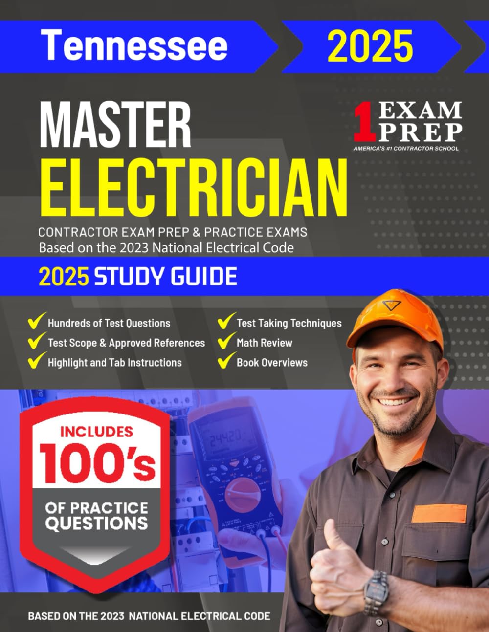 2025 Tennessee Master Electrician Exam Prep and Study Guide: Contractor Exam Preparation & Practice Exams Based on the 2023 National Electrical Code