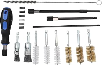 Injector Cleaning Kit, 19 Pcs Metal Injector Seat Cleaning Set
