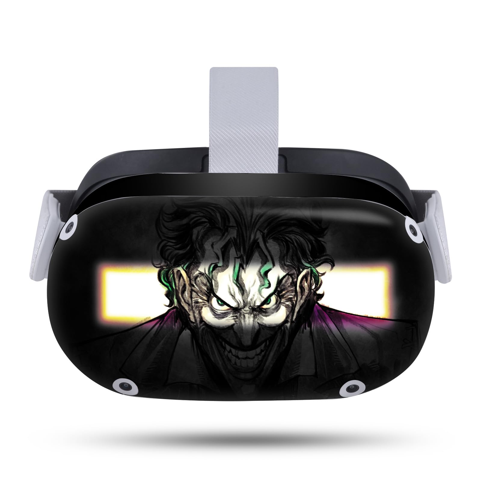 Head Case Designs Officially Licensed The Joker DC Comics Arkham Asylum Character Art Vinyl Sticker Skin Decal Cover Compatible with Meta Quest 2
