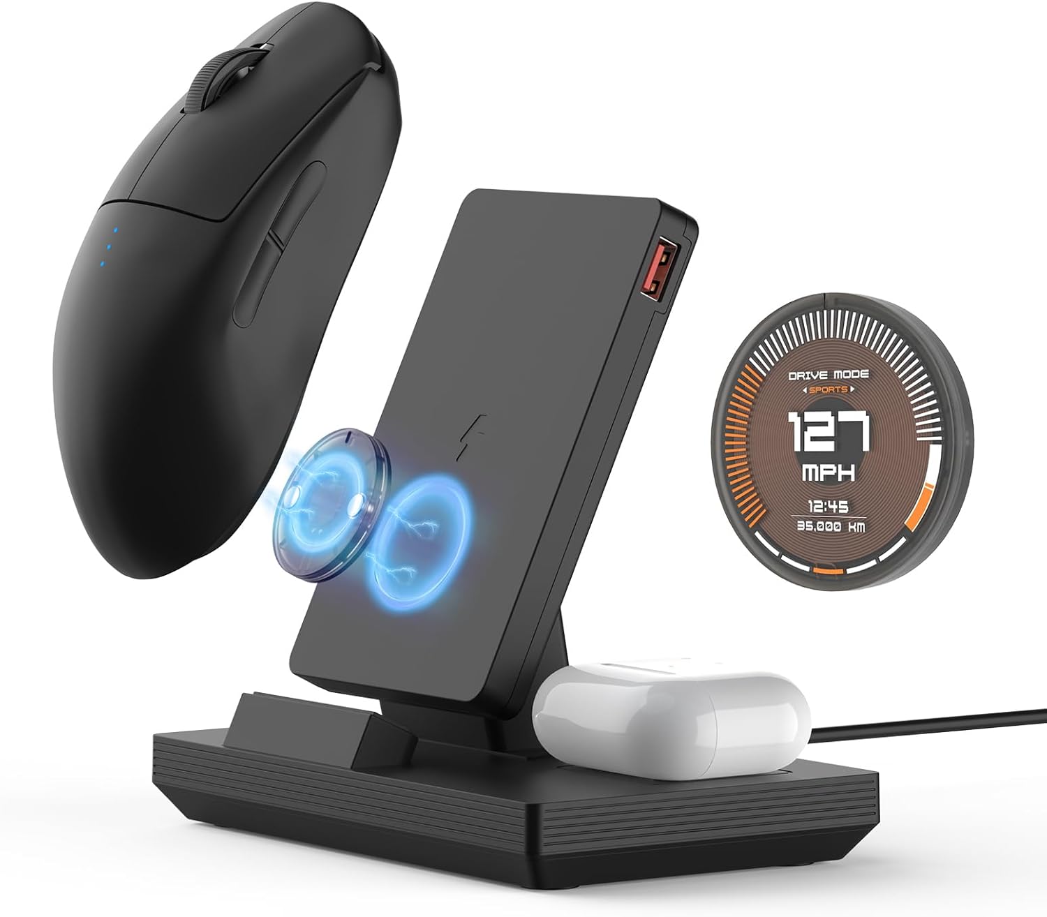 ワイヤレスマウス充電ベース磁気充電スタンド高速 GPW/GPW2/GPW3/G502/G502X/703/G903/G403