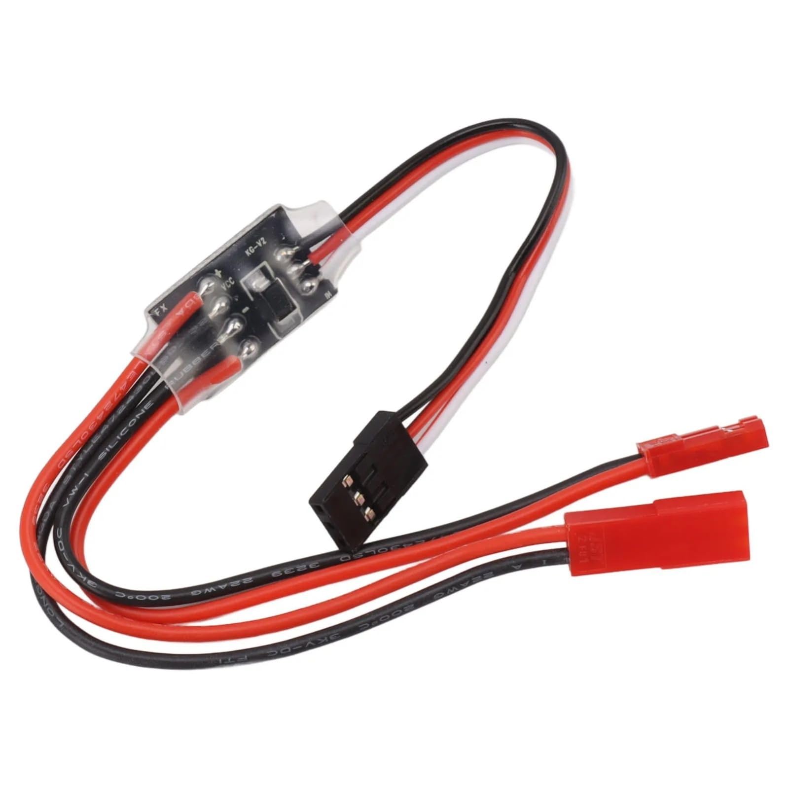 para Interruptor Electrónico Control Remoto 3-30V 20A Accesorio Modelo RC para Alto Voltaje Reemplazo Modificado Vehículos Todoterreno Camiones RC Controlador ESC