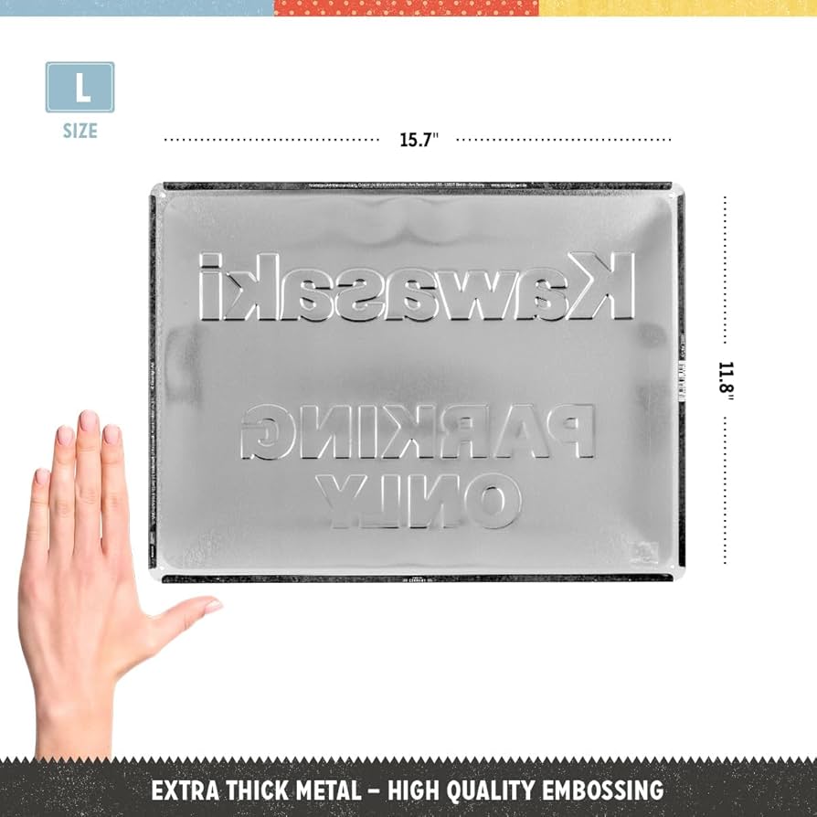 Amazon.com: Nostalgic-Art Kawasaki Retro Tin Sign - Parking