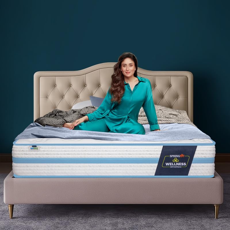 Springfit Wellness Orthopedic Mattress with Bond Foam and Gelled Poly Quilt + Comfort Foam | 6 Inches Single Size (72x36x6) | Firm | CertiPUR-US & Certiguard Technology-image-3