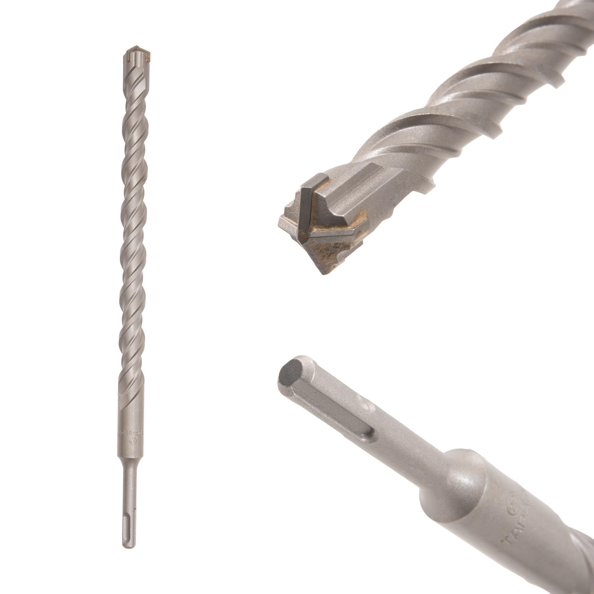 TAPARIA 22mm Cross Point Tip SDS Plus Hammer Drill Bit for Concrete/Masonry Drilling (HDC 22350, 22x290x350 mm)-Home, DIY, Professional, Construction, Brick, Wall-Drilling-image-22