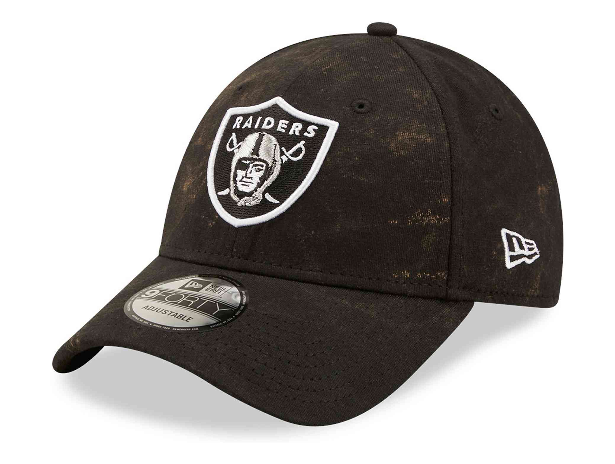 New Era 9Forty Strapback Cap - Washed Las Vegas Raiders - One Size Black