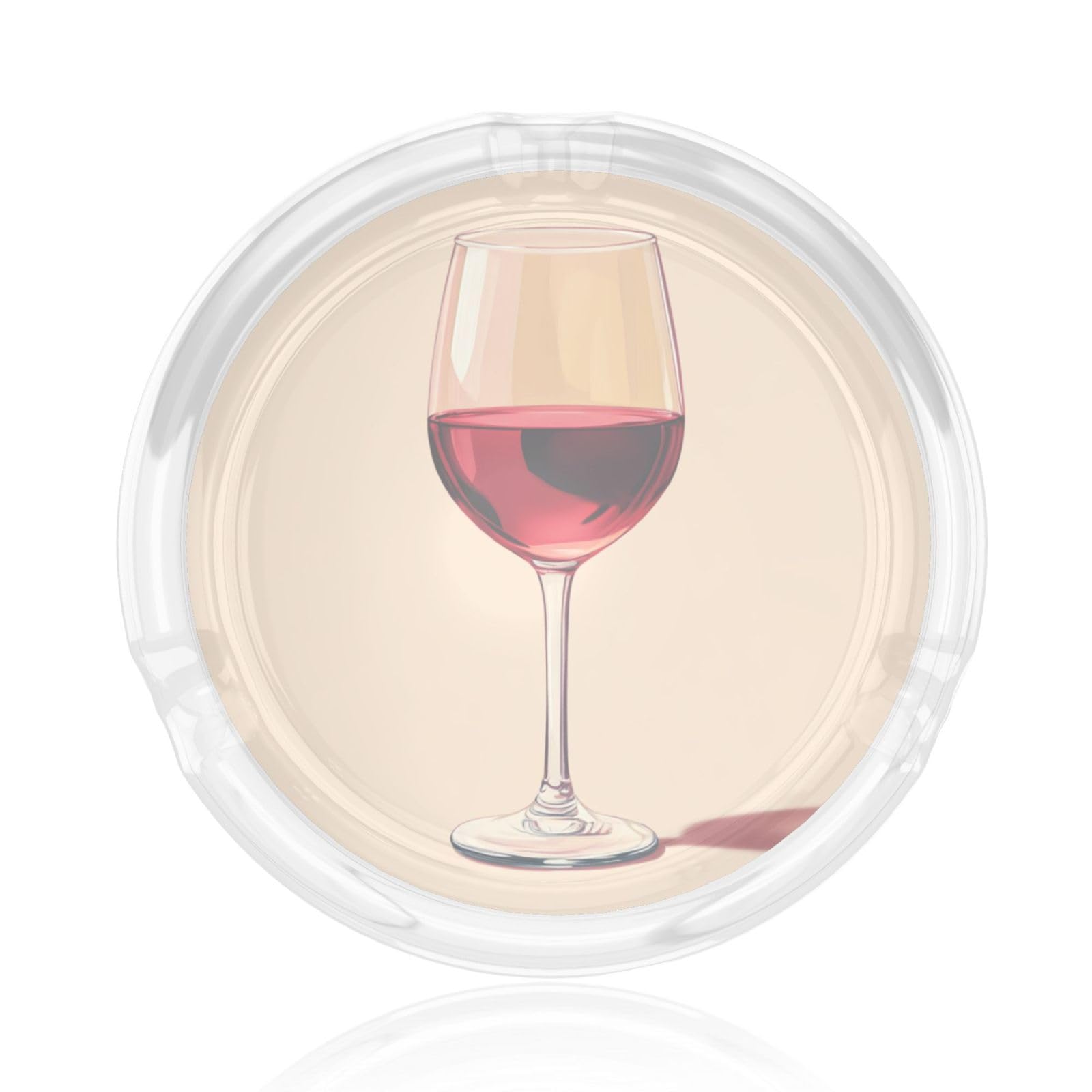 Glass Of Wine Minimalistic Glass Ashtray For Cigarettes Ash Trays Case For Home Office Decor