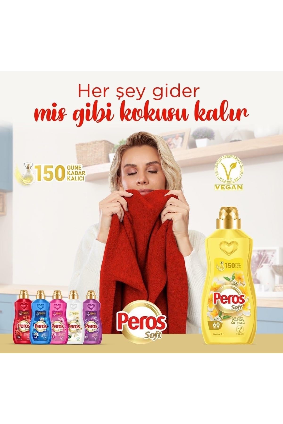 Peros 2Li-Konsantre Yumuşatıcı Amber Çiçeği & Sandal 1440 Ml X 2 Adet