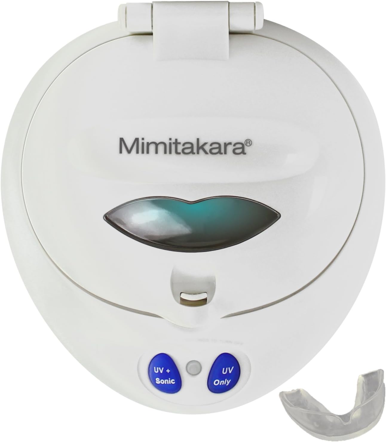 2 Pack Mimitakara Electronic Denture Oral Cleaner - Night, Sport, Mouth Guard - Denture - Teeth Retainer Bath. Sonic Vibration Technology for Optimum Cleaning.