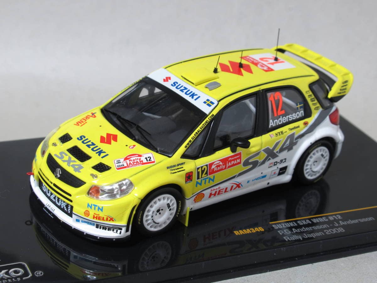 SUZUKI／SX4 Amazon.co.jp: 1/43 Suzuki SX4 WRC #12 P.G. Anderson Rally Japan