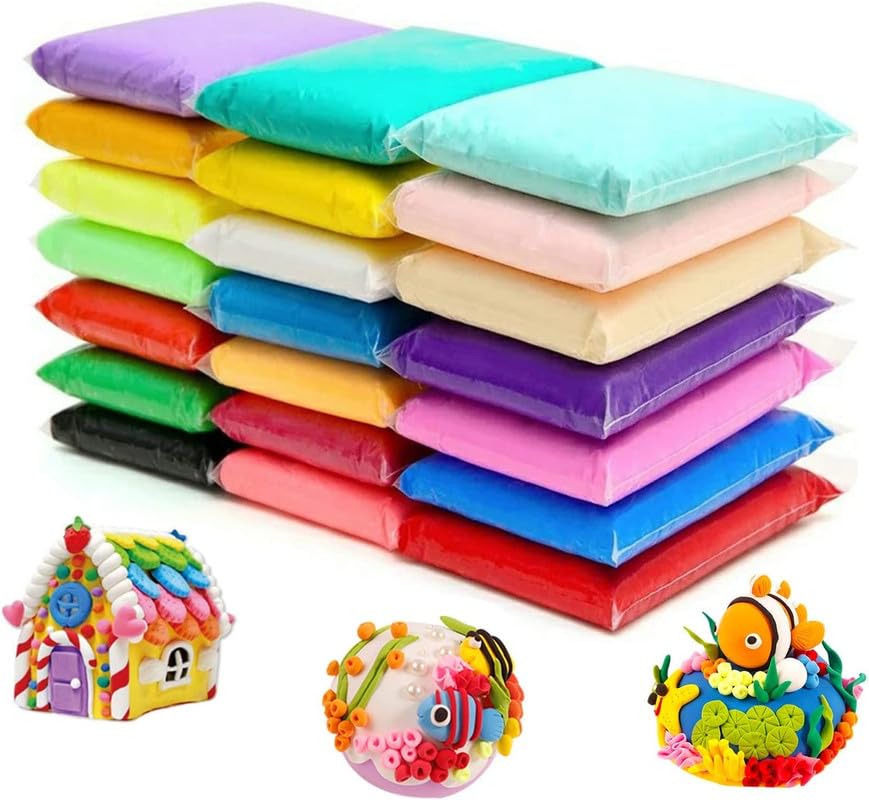 Eclet (Pack of 12) Air Dry Clay, Colorful Children Soft Clay, Creative Art Crafts, Gifts for Kids-Multi Color. Non-Toxic Modeling Magic Fluffy Foam Bouncing Clay Putty Kit for Kids with Tools .13 (B0CJ7DN81F) Amazon Price History, Amazon Price Tracker