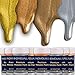 Produktbild individuall Premium Metallic Farben Set | Gold Silber Bronze Kupfer | 8 Acrylfarben & Malfarben mit Glitter Metall Effekt