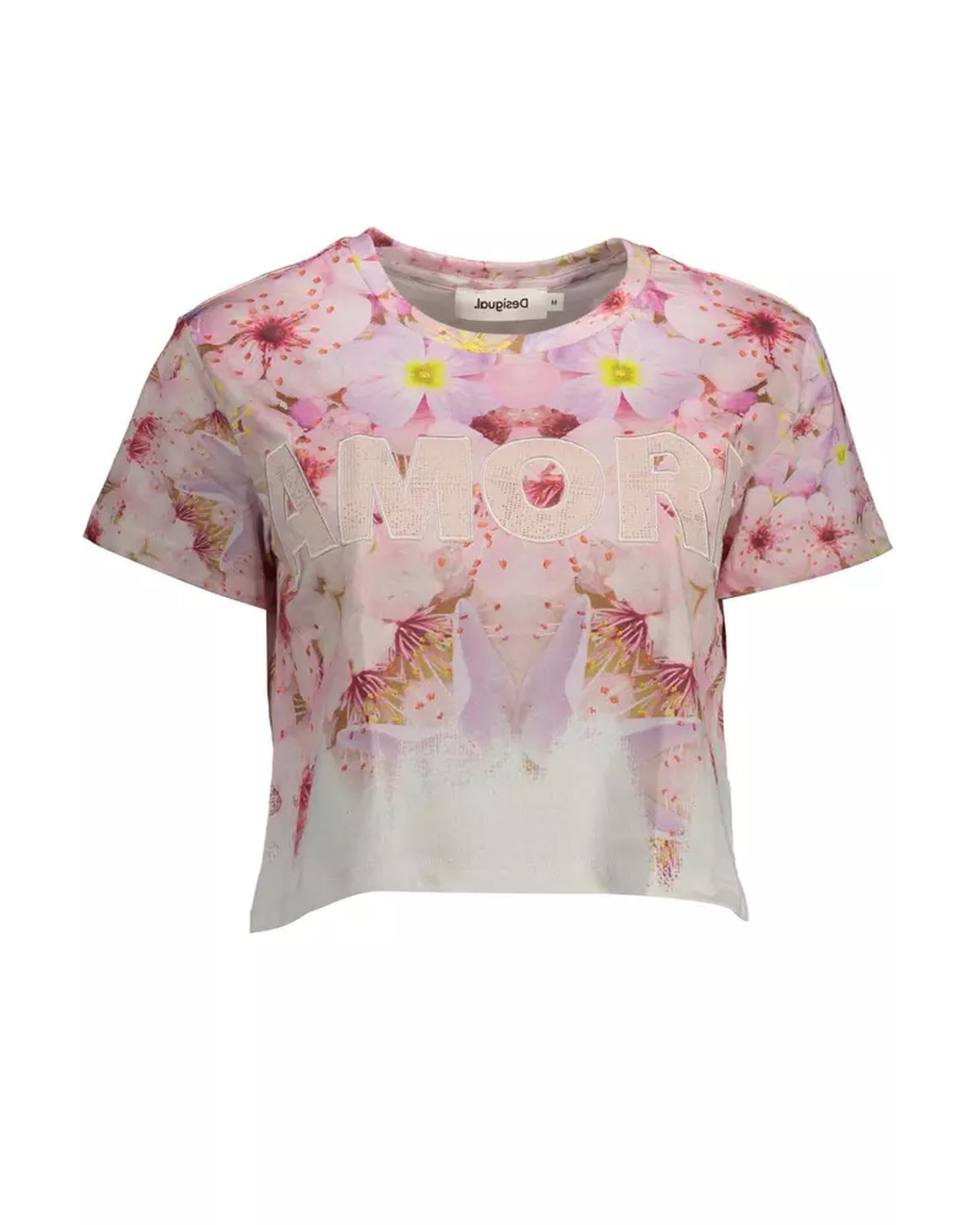 Desigual Ts_Nashville, T-Shirt Da Donna, Red, L-image