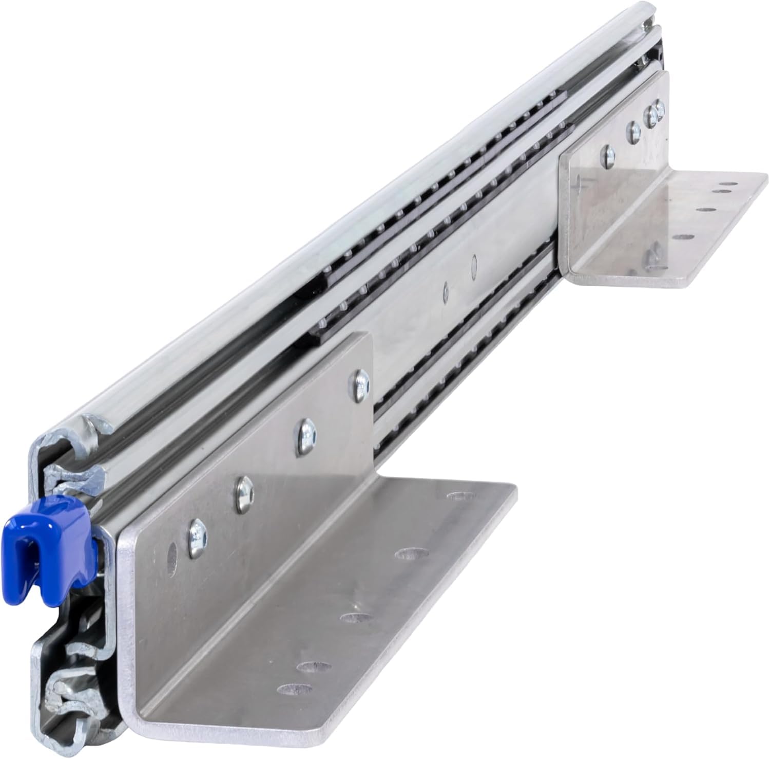 BRASOM Guide per cassetti con supporti per cassetti - Guide per cassetti da 300 mm, 250 kg, 12 pollici, Heavy Duty, bloccaggio in/fuori dal sistema di guide per cassetti, cuscinetti a sfera, sinistra
