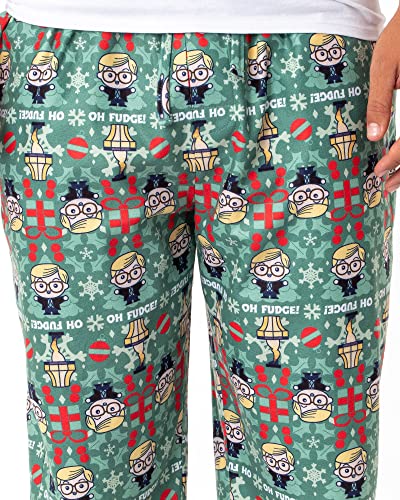 INTIMO A Christmas Story Mens' Chibi Ralphie Oh Fudge! Leg Lamp Sleep Pajama Pants3