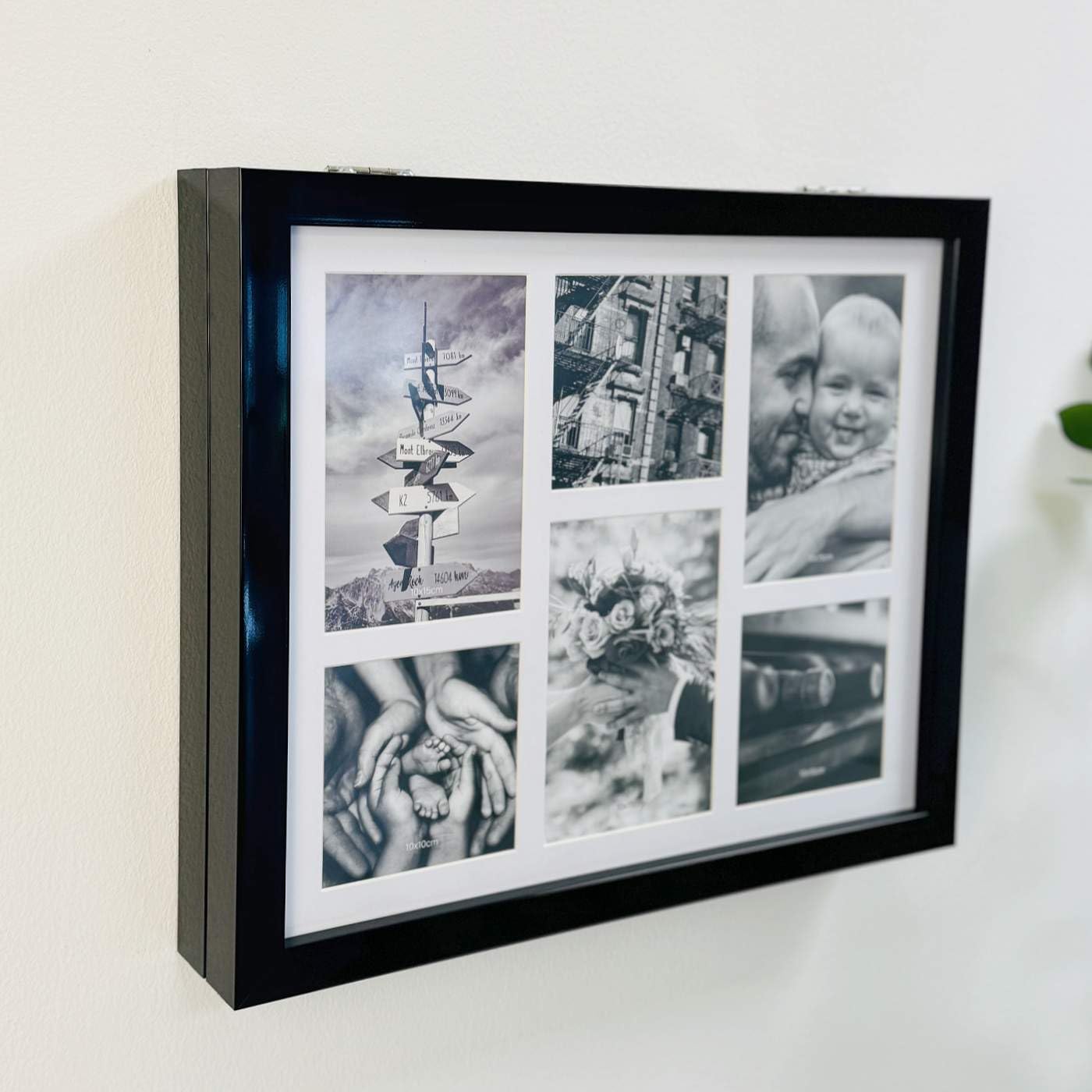 DAMDAM GO Coperchio contatore per elettrico nordico in plastica, copertura contatore coperchio decorativo per quadro elettrico con foto (nero)