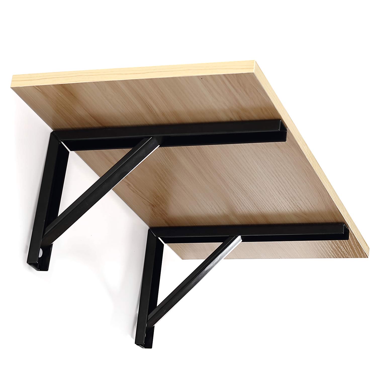 Ihomepark Console voor zware lasten, 250 x 150 mm, 2 stuks dragers voor zware lasten van 4 mm dik roestvrij staal, plankdrager, hoekdrager, metaal, plankhoek, plankhouder met schroeven en pluggen Ihomepark Console voor zware lasten, 250 x 150 mm, 2 stuks dragers voor zware lasten van 4 mm dik roestvrij staal, plankdrager, hoekdrager, metaal, plankhoek, plankhouder met schroeven en pluggen
