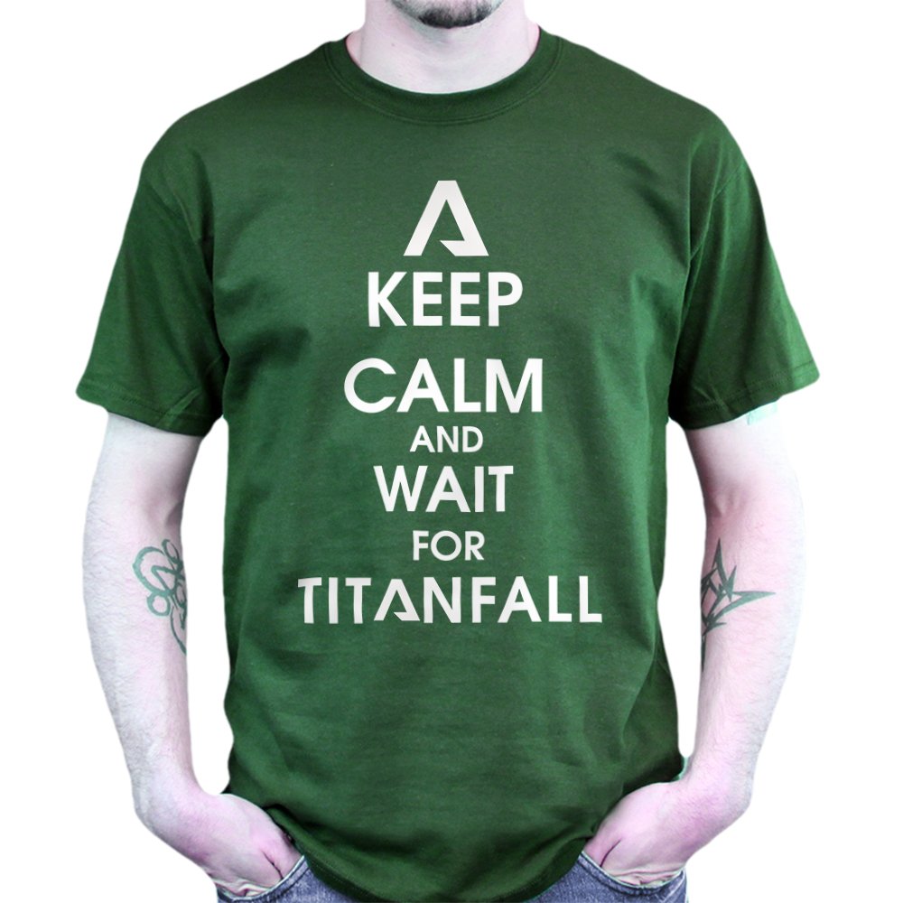 Keep Calm and Wait for Titan Fall Game Console T-shirt