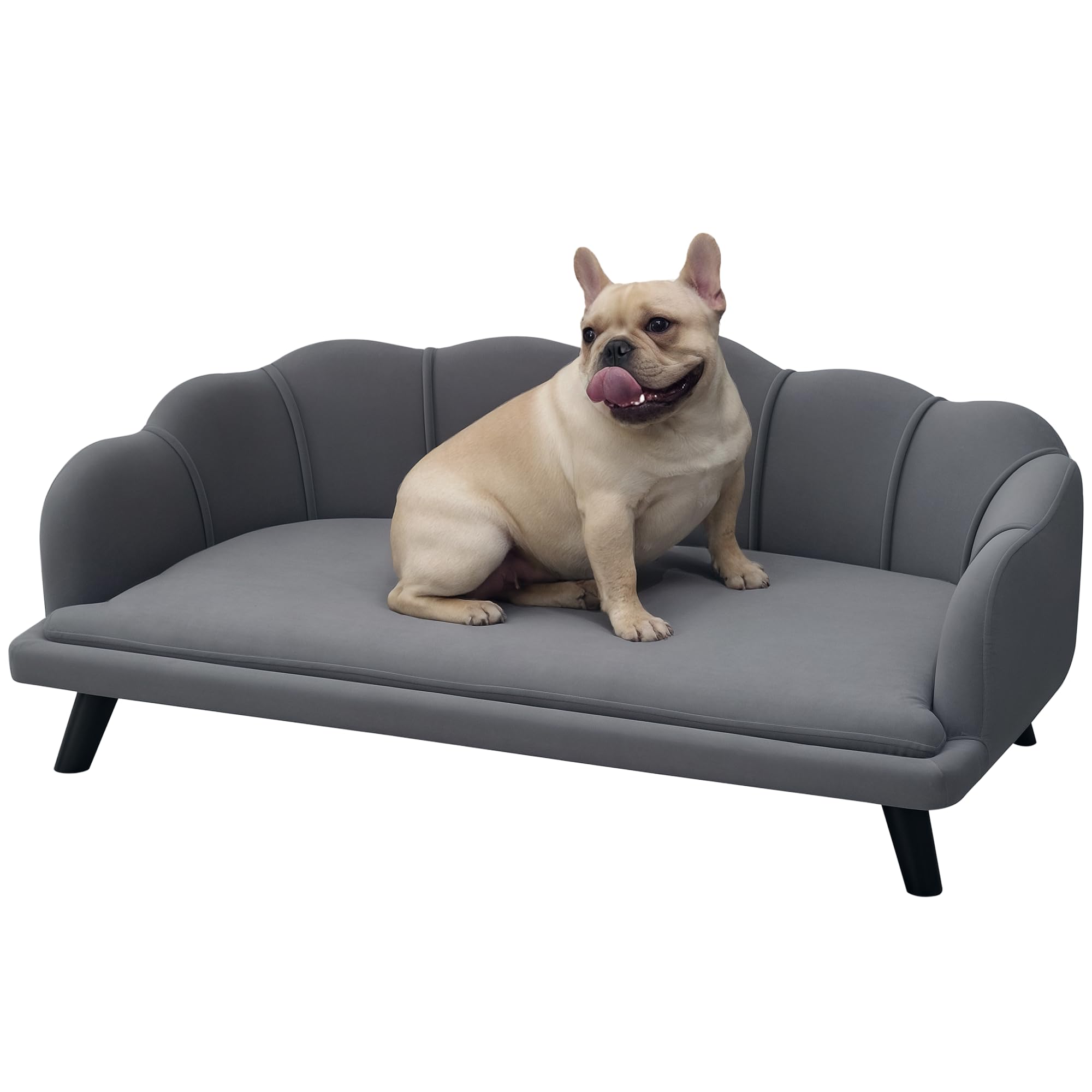 PawHut Velvet Large Dog Couch