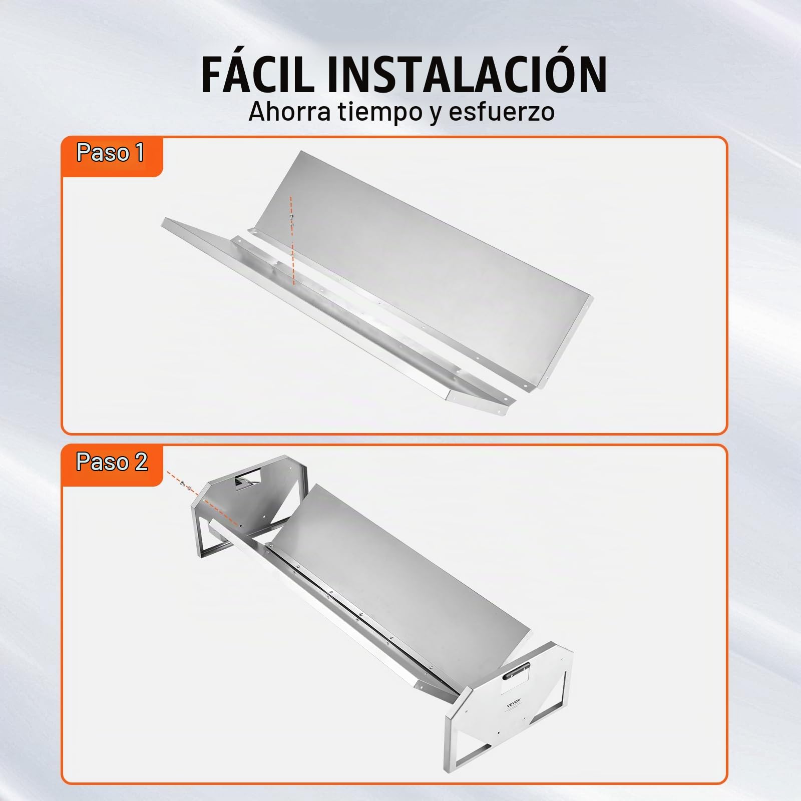 VEVOR Comedero para Ganado de 100 L, Comedero de Heno de 1140 mm, Acero Resistente y Galvanizado para Ovejas y Cabras
