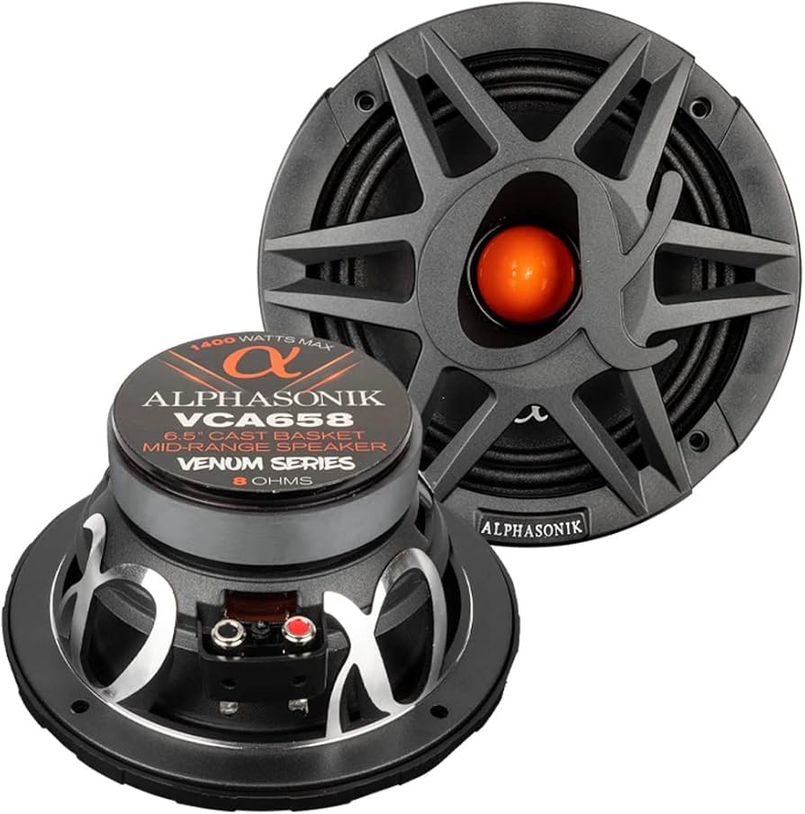 Amazon.com: Alphasonik 1 Pair of VCA658 VENUM PRO Series 6.5