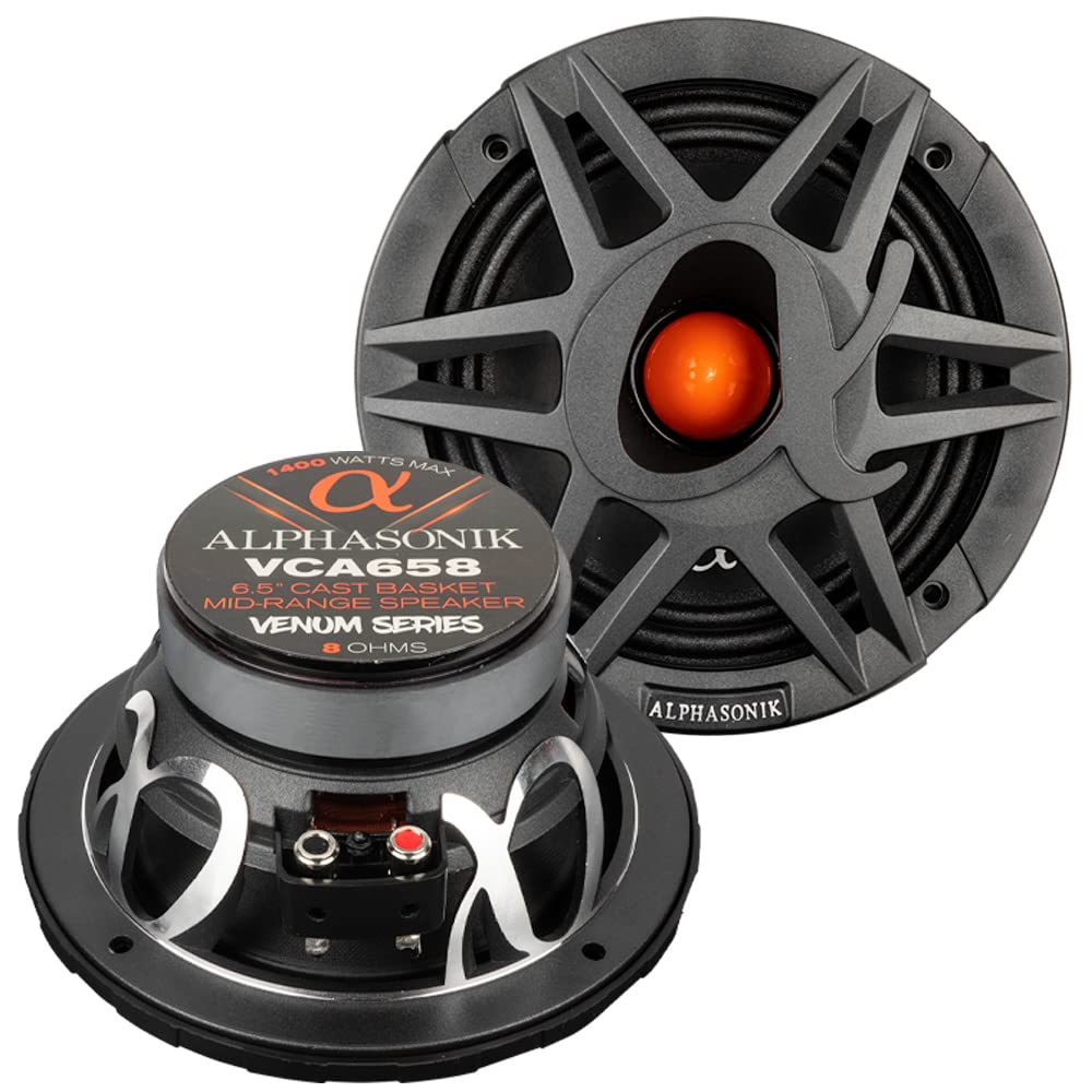 Amazon.com: Alphasonik 1 Pair of VCA658 VENUM PRO Series 6.5