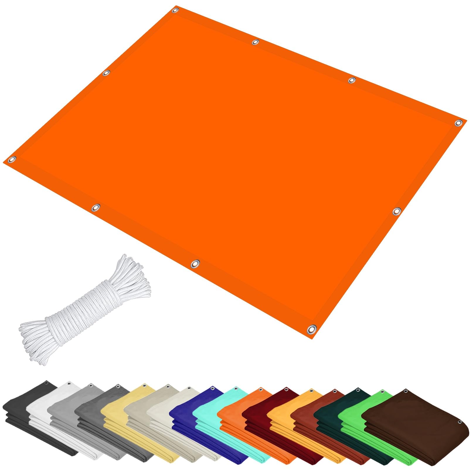 GLDYTVF Durable 1.1 x 2 m Sun Sail Shades Tear Resistant Garden Sail for Backyard Pool Lawn Ideal for Outdoor Activities Orange Color