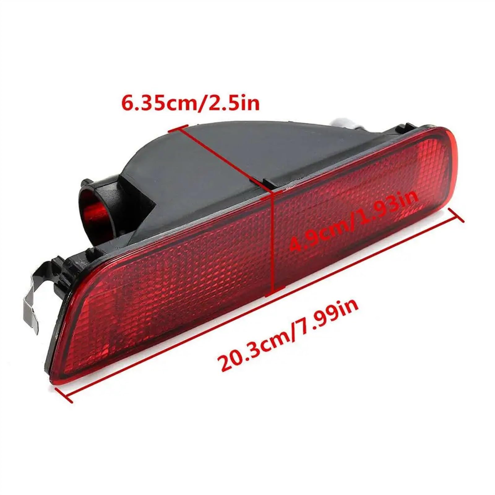 Fanale Posteriore Auto Compatibile con Nissan per Qashqai 2007-2011 2012 2013 Paraurti Posteriore per Auto Fendinebbia Freno Riflettore Luci Accessori per Fanali Posteriori per Auto 26580JE20A