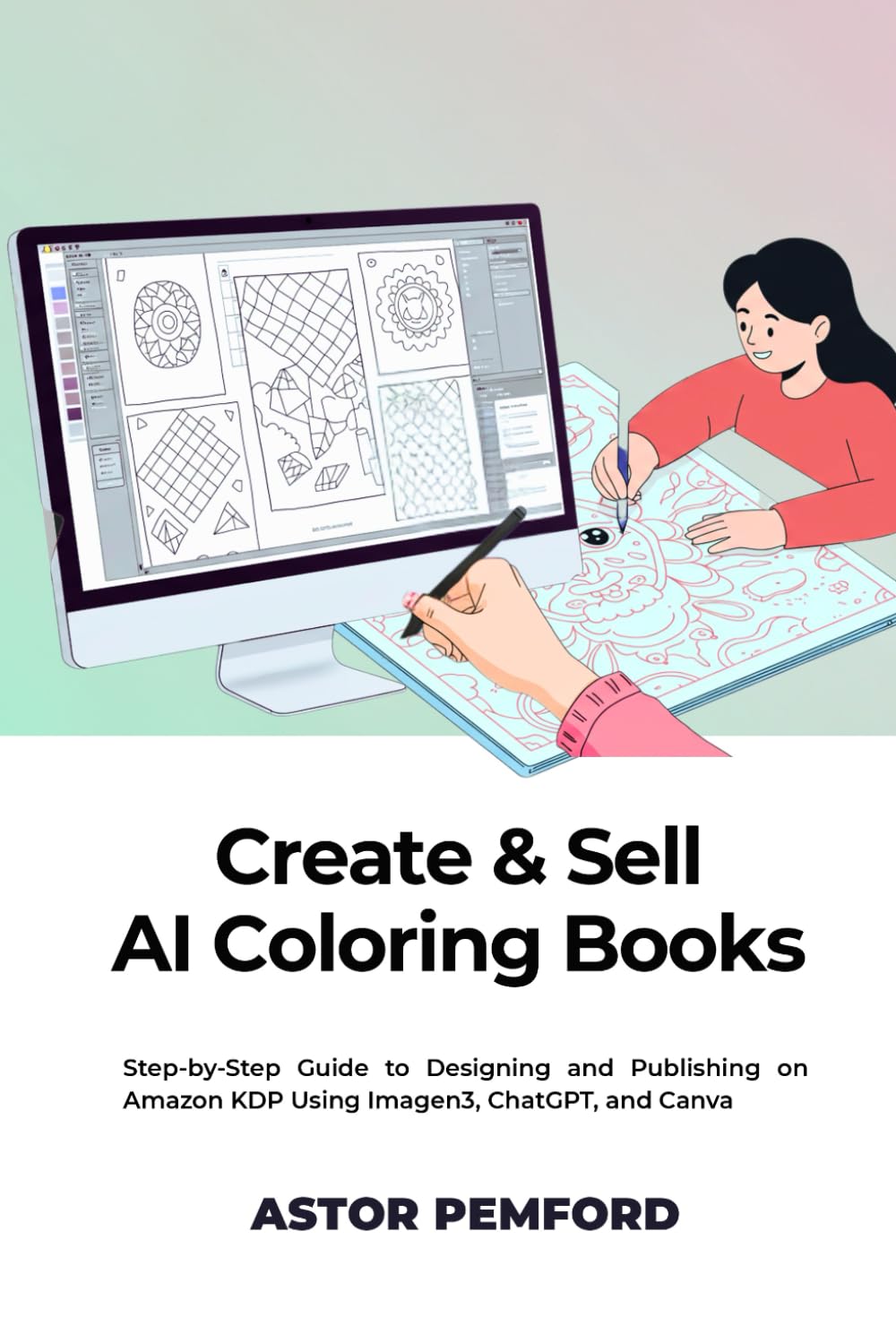 Create & Sell AI Coloring Books: Step-by-Step Guide to Designing and Publishing on Amazon KDP Using Imagen3, ChatGPT, and Canva (AI Creator Empire)      Paperback – May 10, 2025