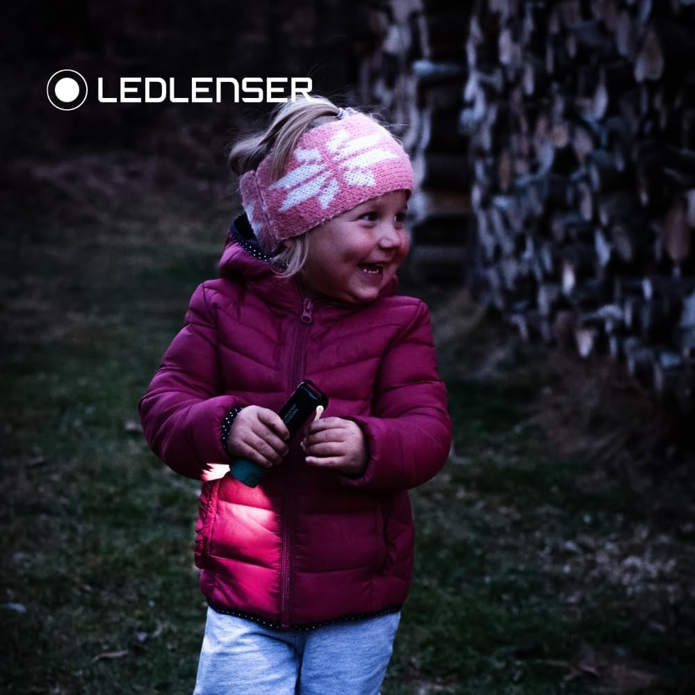 Ledlenser Kidbeam 4 502789 Children's LED Light, Purple, Rainbow Pattern, Flashlight, Battery Operated, Up to 70 Lumens, Genuine Japanese Product, Small