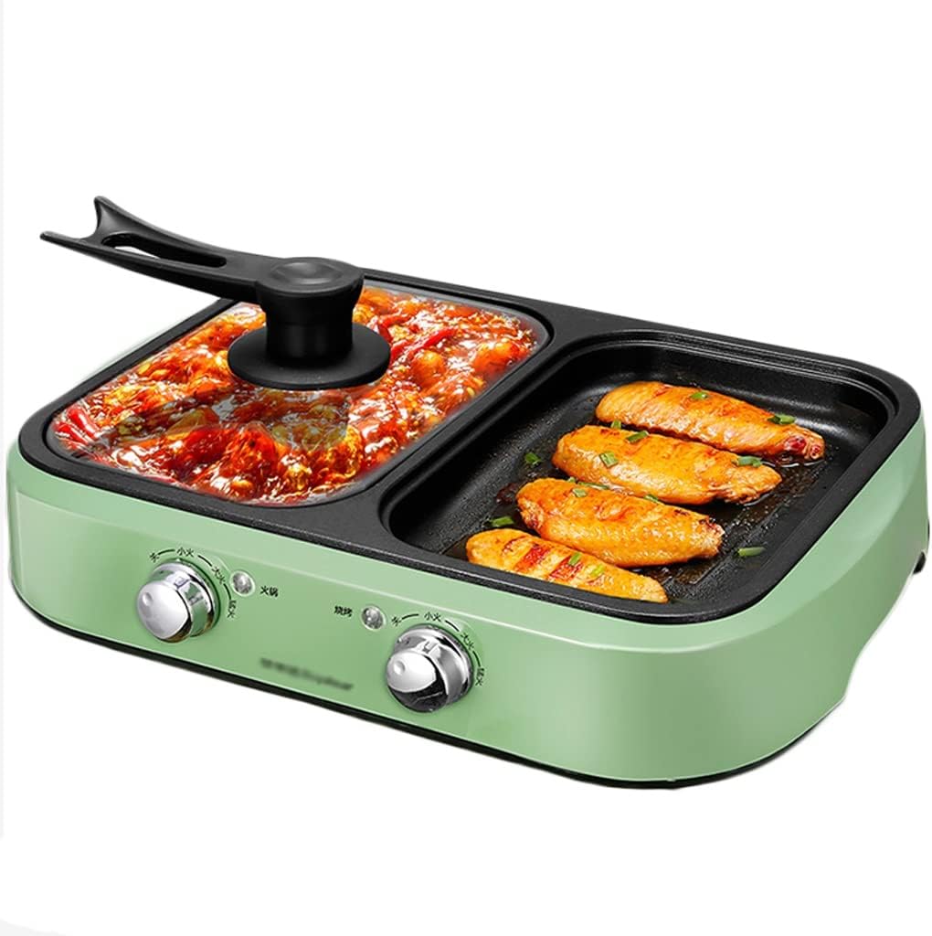 Olla Eléctrica YYDS Green, Antiadherente, 1300W