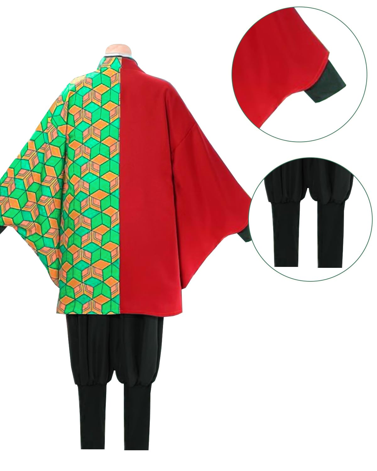 CR ROLECOS Tomioka Giyuu Cosplay Costume Demon Slayer Kimetsu No Yaiba Halloween Kimono Uniforms Costumes S - Image 4