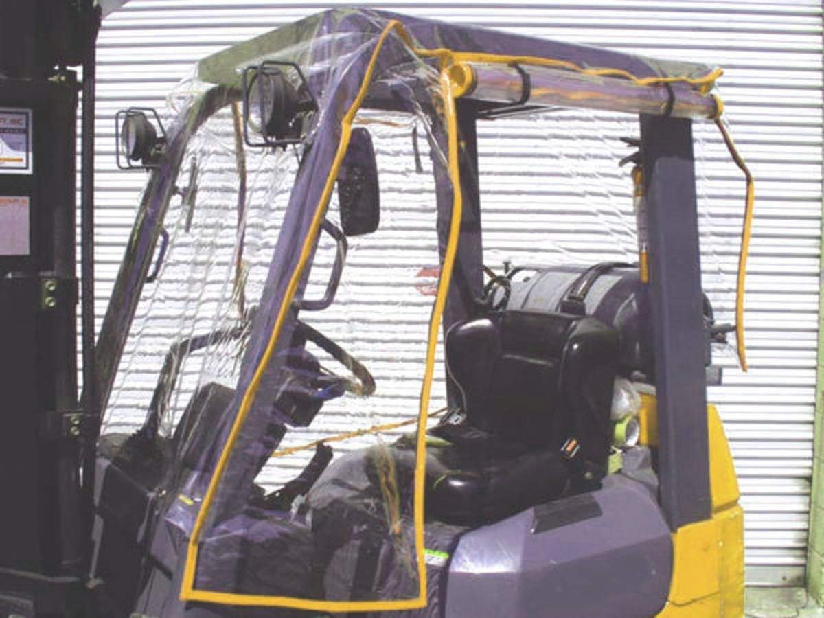 Telone di protezione per carrello elevatore, robusto, universale, trasparente, portata superiore a 13.000 kg, impermeabile, protezione UV e antipioggia