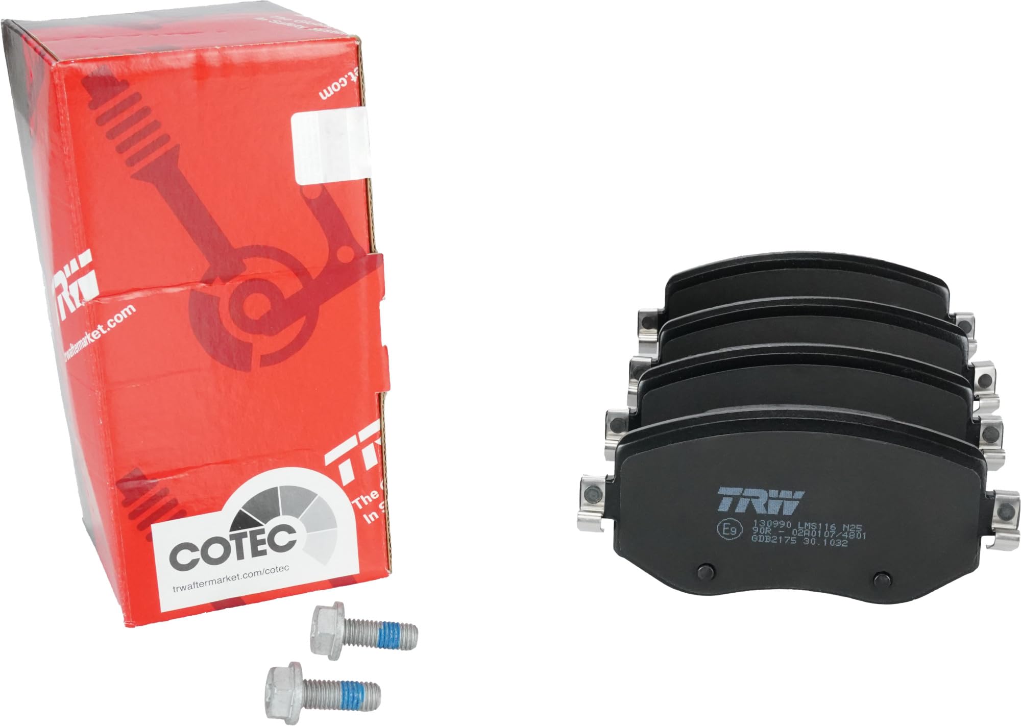 TRW GDB2175 Pastiglie Freno Set di 4 para Renault Megane IV Estate (K9A/M/N_) 2016 - Assale anteriore e Altri Veicoli | (K9A/M/N_) 2016 - Assale anteriore e Altri Veicoli