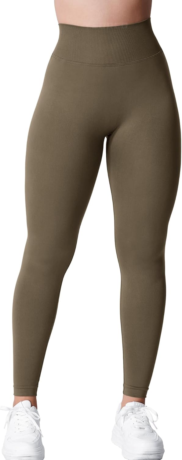 YEOREO Liz Scrunch Workout Leggings for Women High Waisted Butt Lifting V Back Waist Seamless Gym Yoga Leggings - Image 2