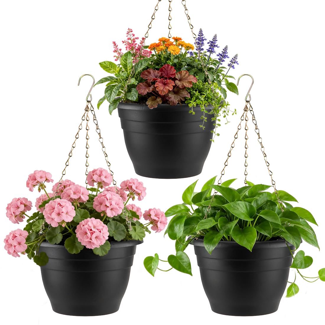 RooTrimmer Hanging Planters 11 Inch 3 Pack