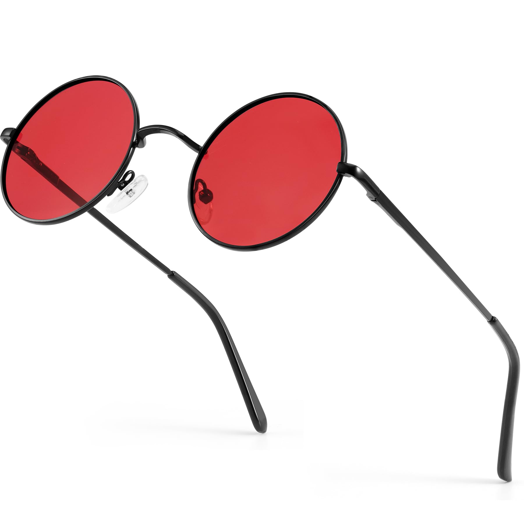 ANYLUV Round Sunglasses Men Women Polarized Hippie Round Sun Glasses Circle Sun Glasses Metal Frame With UV Protection