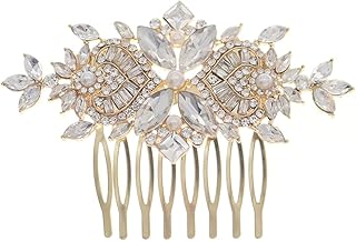 SOLUSTRE Grampo De Cabelo De Noiva Pente Do Cabelo Do Strass Bridal Hairpin Pente Noiva Acessórios de Cabelo Cabelo Clipes de Pente para As Mulheres Presilhas Femininas Para Cabelo